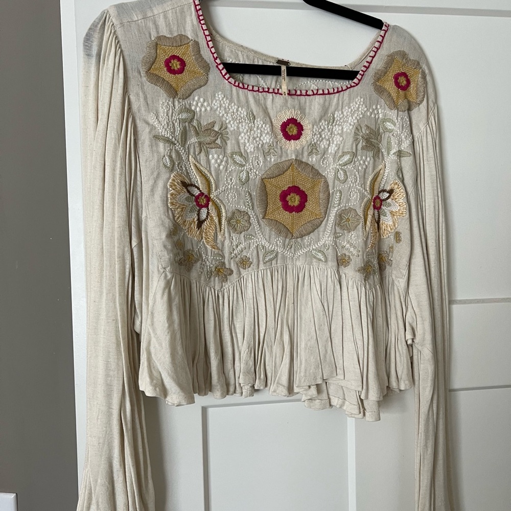 Flowy free people top